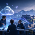 Scottish GovTech team working with secure cloud services and connected public-service systems